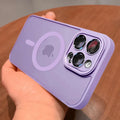 Magnetic Luxury Wireless Charge For Magsafe Case for iPhone 16 15 14 13 12 11 Pro Max Matte Translucent Armor Shockproof Cover - KiwisLove