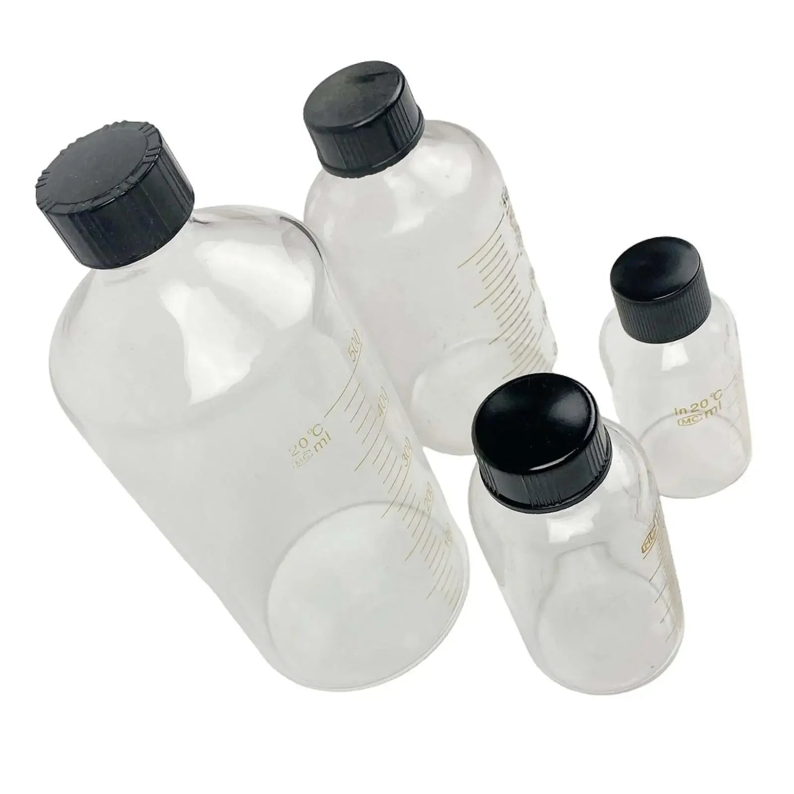 50ml 100ml 150ml 200ml 250ml 500ml Borosilicate Glass Scale Serum Bottle Reagent Sample Bottle Lab - KiwisLove