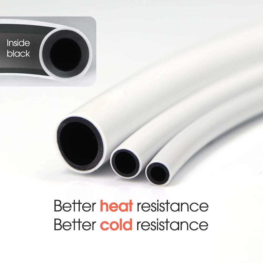 10-30m 1/8'' 1/4''  Panda PVC Hose 2-Layer Drip Irrigation Pipe Black Inside White Outside Garden Irrigation Pipe  Watering Hose