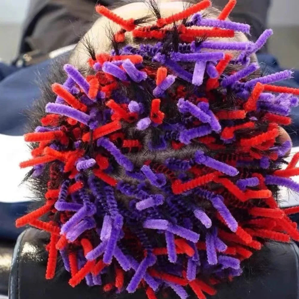 20Pcs/Set Hair root cold perm Professional Fireworks curly hair Curly Hair Dirty Braid Comb Perm Style Comb Twisted Tool - KiwisLove