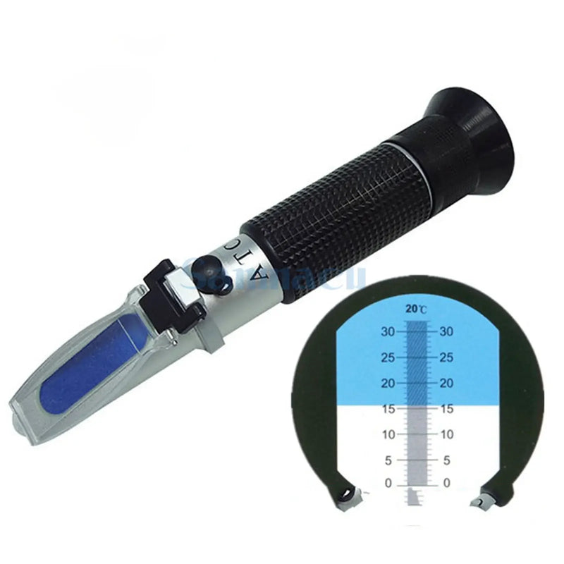 0-10%/20%/32%/50%/80%/90%Range Handheld Brix Refractometer Saccharometer Measuring Sugar Test - KiwisLove