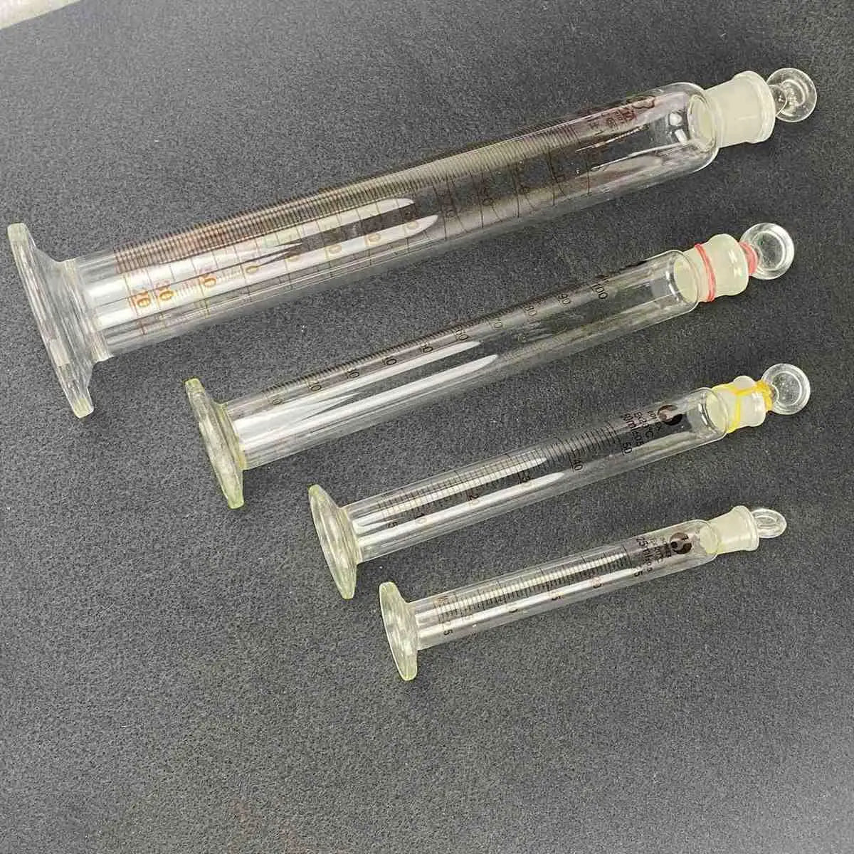 5/10/25/50/100ml Glass Measuring Cylinder With Plug Stopper Graduated Lab Laboratory - KiwisLove