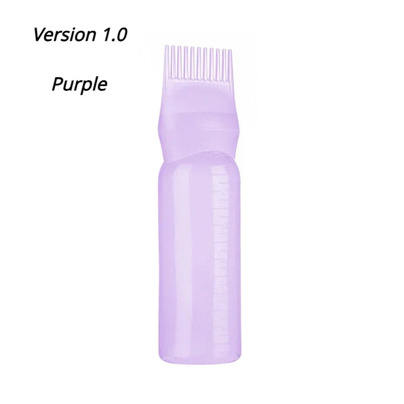 2pcs/Set Silicone Hair Comb with Root Comb Applicator Bottle Set Hair Oil Applicator Shampoo Brush Tint Salon Hair Styling Tools - KiwisLove