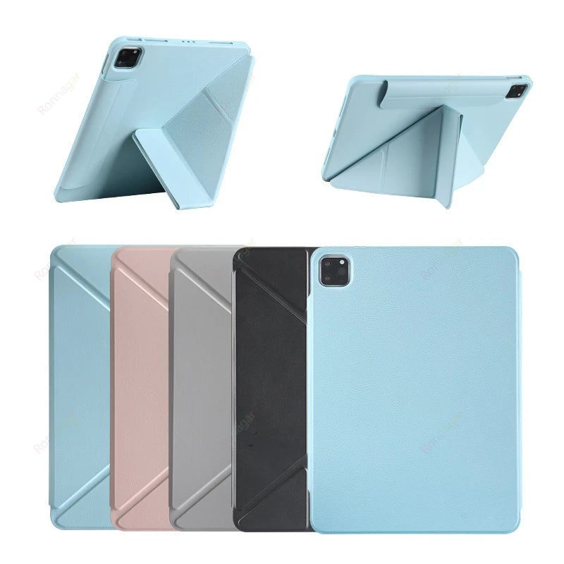 2025 New Y-Folding Case for IPad A16 11th 10th Gen for iPad Air11 13'' Pro11 M4 9th 8th 10.2'' Air4 5 10.9'' Tablet Funda Cover