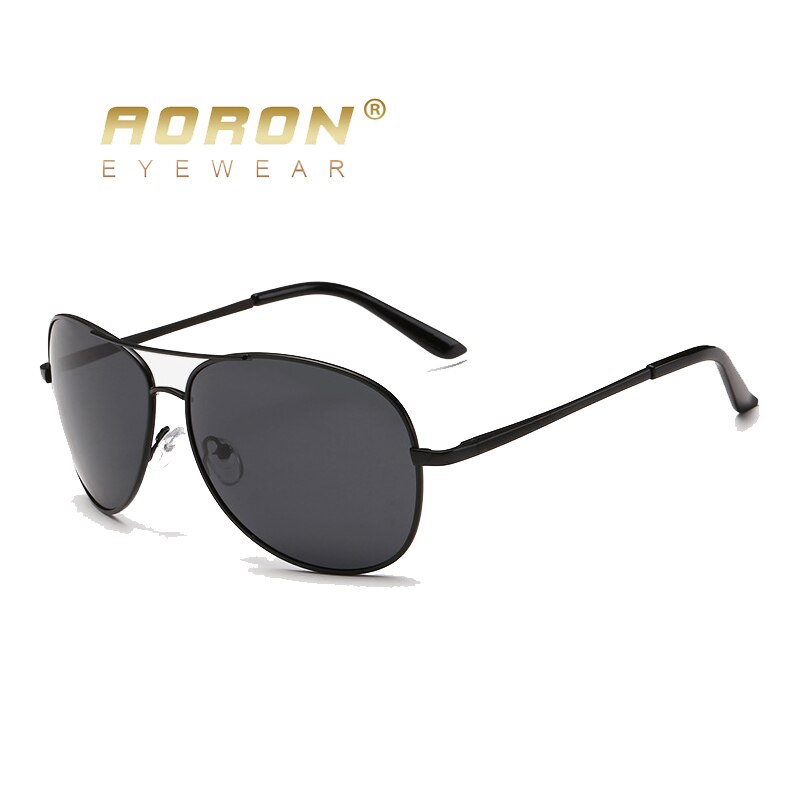 AORON Men Polarized Sunglasses Retro Classic Pilot Glasses Brand Goggoles Leisure UV400 Protection Metal Frame Oculos de sol - KiwisLove