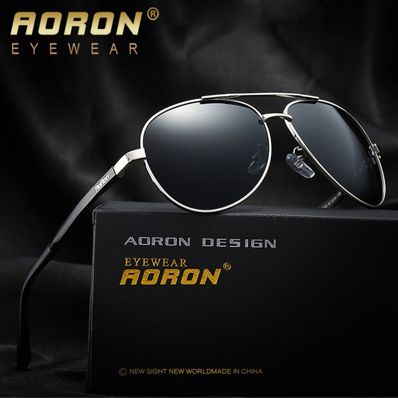 AORON Vingate Men Sunglasses Polarized Women Retro Original Brand Glasses Luxury Goggoles Classic Anti Glare - KiwisLove