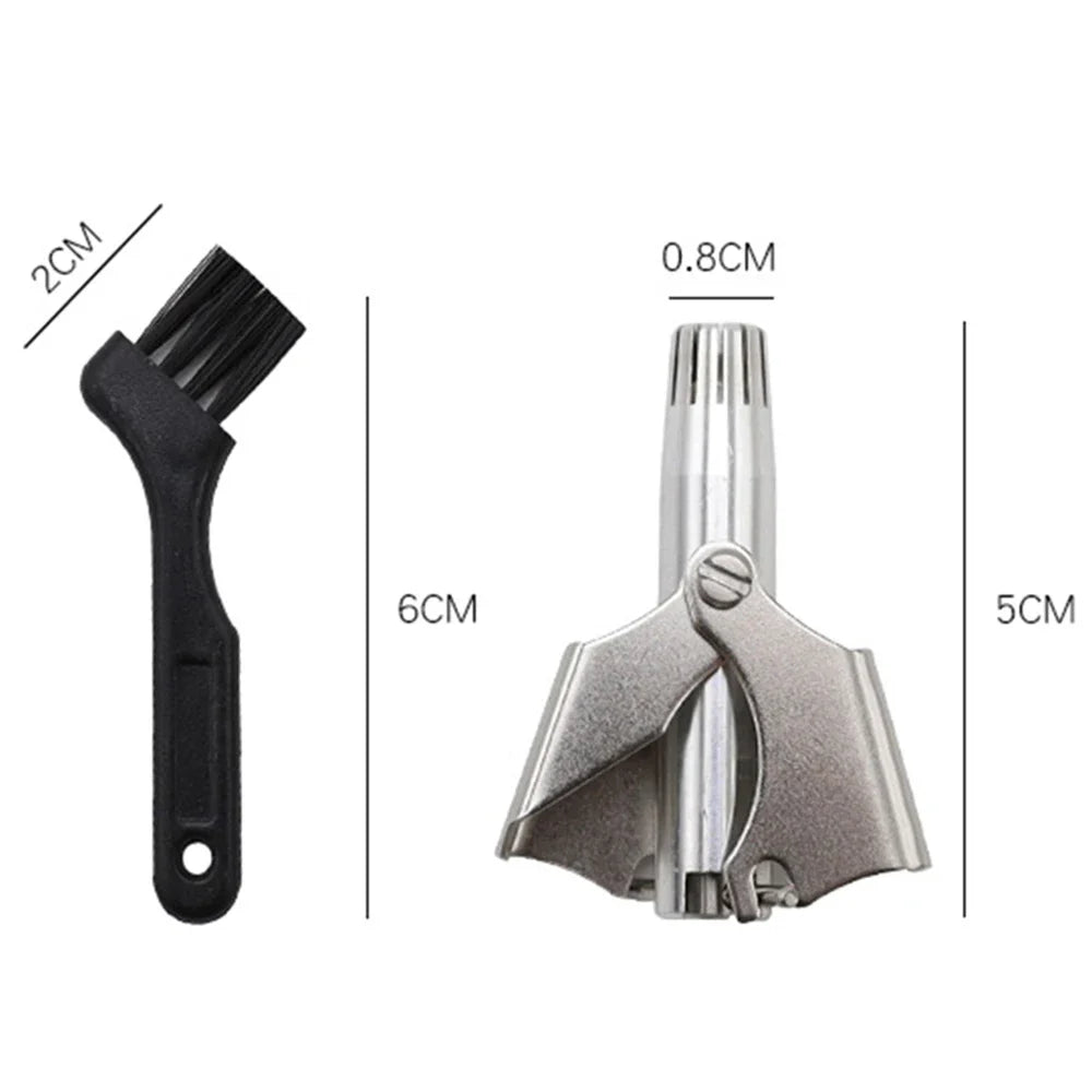 Nose Hair Trimmer For Men And Women Stainless Steel Manual Nose Hair Razor No Noise Washable Nose Hair Trimmer Manual Shaver - KiwisLove