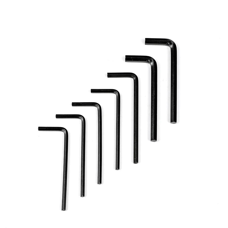 NINDEJIN  L shaped hex hexagon key allen wrench 0.9mm 1.5mm 2mm 2.5mm 3mm 4mm 5mm 6mm 8mm carbon steel allen key - KiwisLove