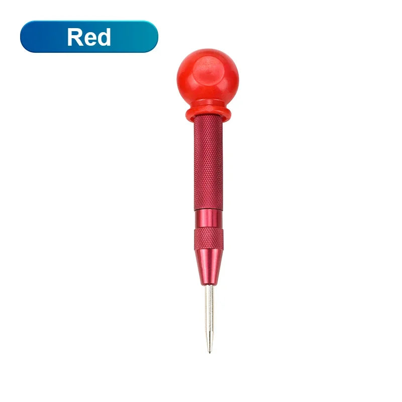 NINDEJIN Automatic Center Punch 1pc Spring Loaded Hole Center Punch Wood Metal Hole Marking Adjustable Impact Puncher - KiwisLove
