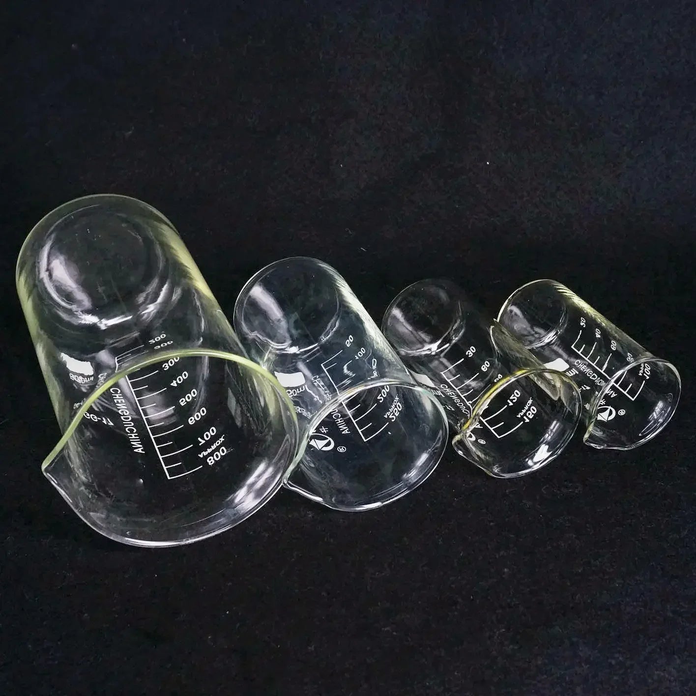 50/100/150/250/300/400/500/600/800/1000ml Borosilicate Glass Beaker Tall Measure Cup Laboratory - KiwisLove