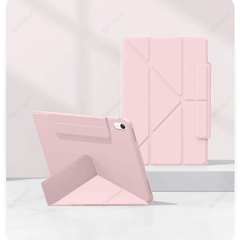 2025 New Y-Folding Case for IPad A16 11th 10th Gen for iPad Air11 13'' Pro11 M4 9th 8th 10.2'' Air4 5 10.9'' Tablet Funda Cover