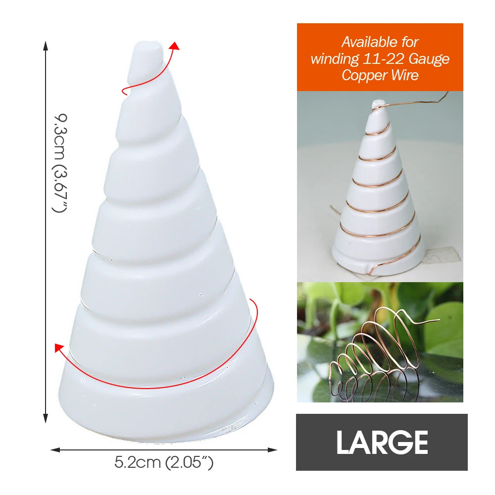 1pc Reusable Coil Wire Winding Tools Multifunctional Gardening Flower Pots Wire Antenna Fixture Electro Culture Copper Antenna