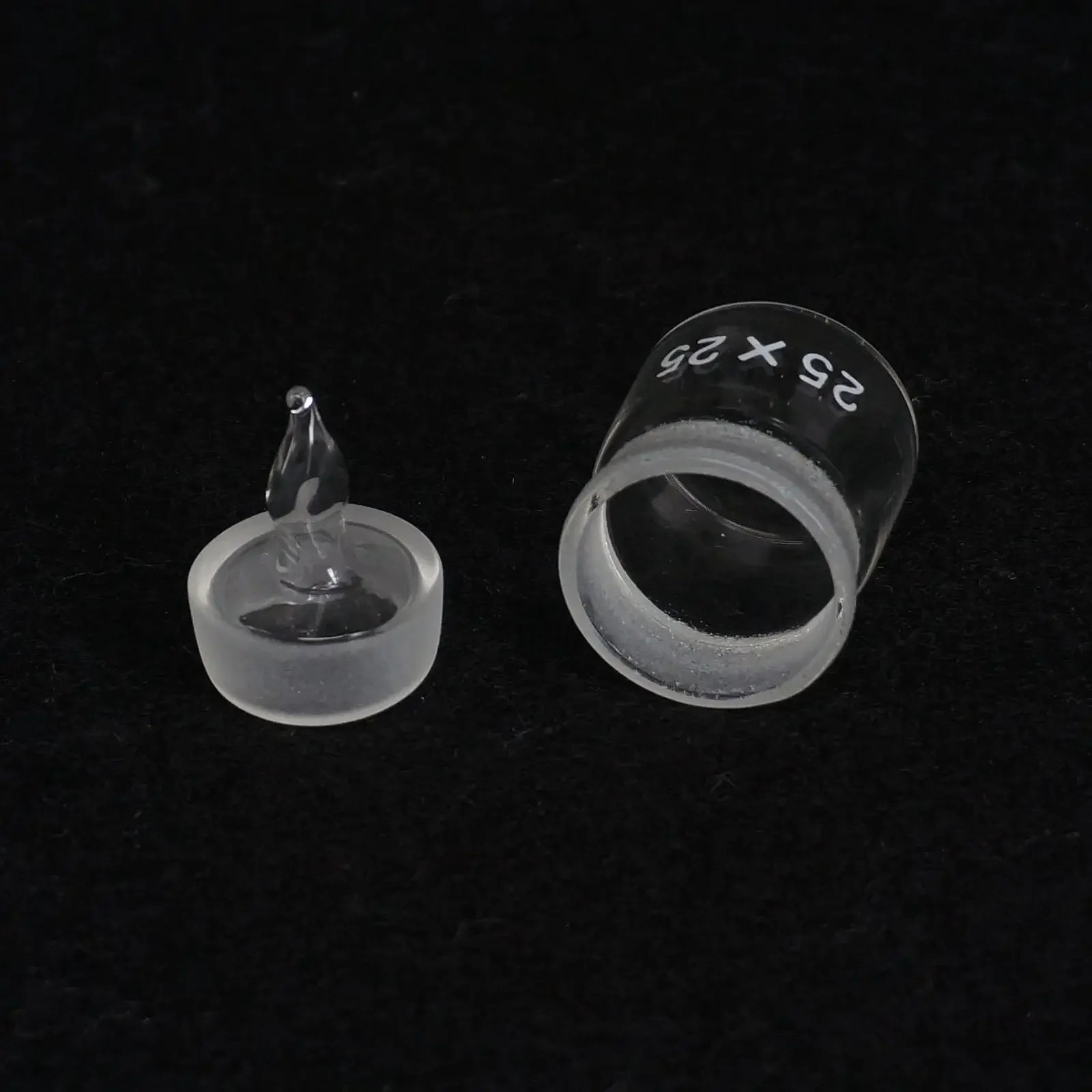 25x25mm Diameter x Height Lab Glass Weighting Bottle with Ground Glass Stopper - KiwisLove