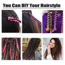 20Pcs Set Multi Hair Perm Rods Random Color Long Spiral Hair Curler Roller Hair Perm Rods Hairdressing Styling Tool - KiwisLove