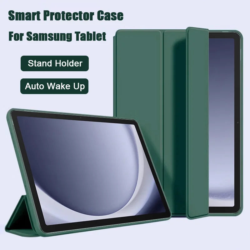 For Samsung Galaxy  Case Tab S10 S6 lite 10.4 Tab A11 A9 plus A8 A7 S8 S9 fe 10.9 S11 11 8.7 FE 12.4 Smart Auto Sleep Wake Cover