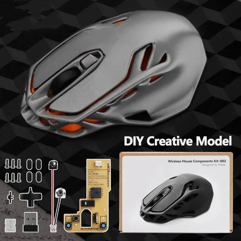 Bambu Lab 3D Printing DIY bamboo Bluetooth mouse kit 002 LED Lamp Wireless DIY Model Toy Gun Clock Components 3D Printer Parts