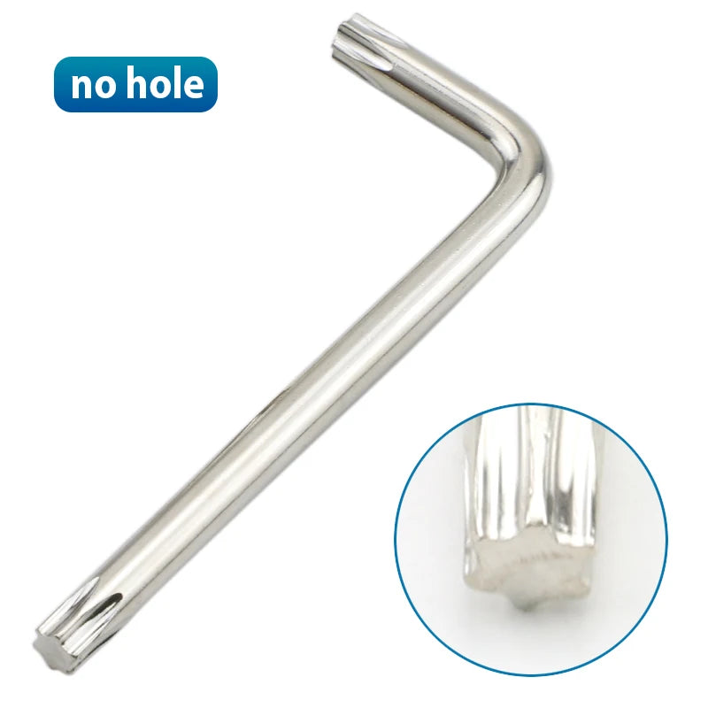 Hand Tool Torx Key Wrench L Type Star Wrench Nickel Plated T6 T7 T8 T10 T15 T20 T25 T30 Tamper Proof Security Torx Wrenches - KiwisLove