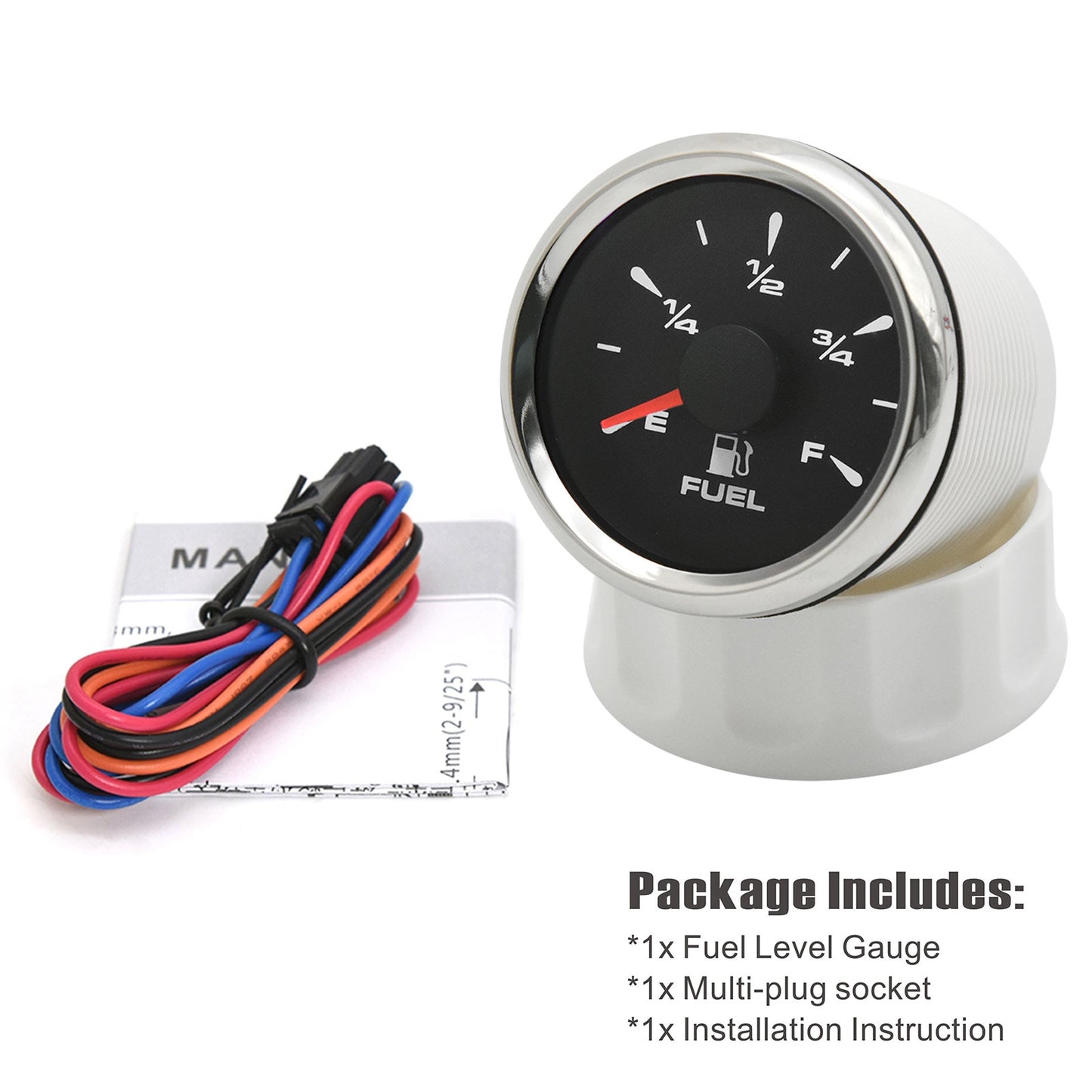 52mm Boat Car Fuel Level Gauges 0-190ohm 240-33ohm Fuel Level Meters Marine Water Level gauge Sensor Sender Unit for yacht 9-32V - KiwisLove