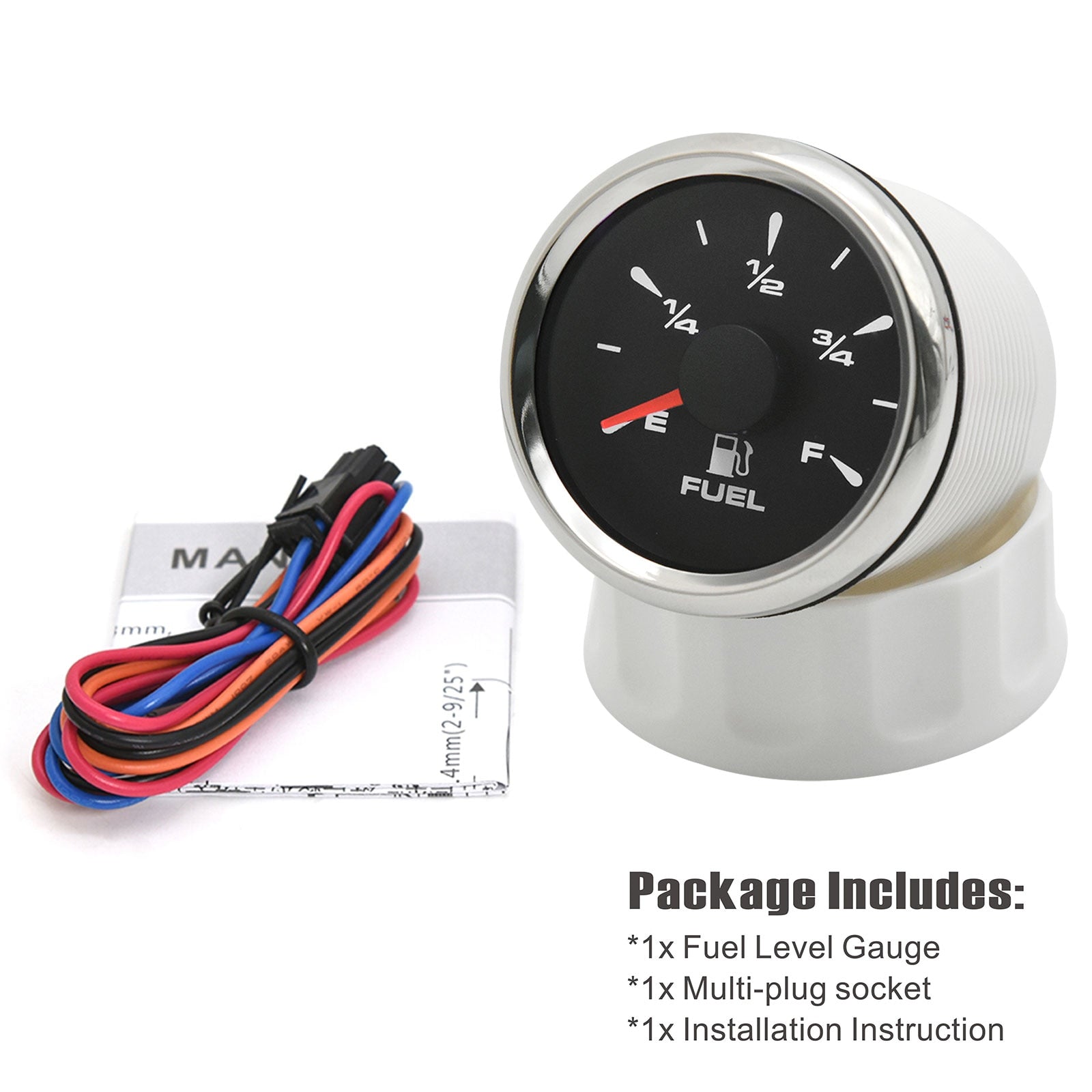 52mm Boat Car Fuel Level Gauges 0-190ohm 240-33ohm Fuel Level Meters Marine Water Level gauge Sensor Sender Unit for yacht 9-32V - KiwisLove