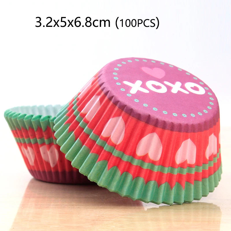 100-1000Pcs Muffin Cupcake Paper Cups Cupcake Liner Baking Muffin Box Cup Case Party Tray Cake Decorating Tools