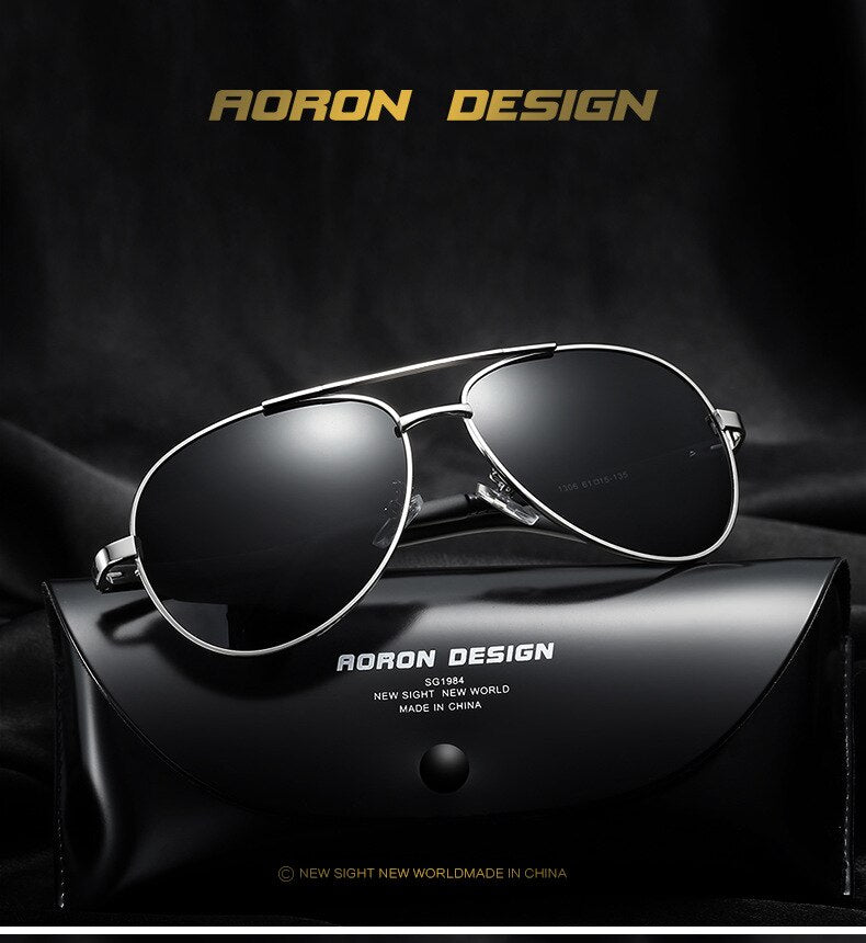AORON Vingate Men Sunglasses Polarized Women Retro Original Brand Glasses Luxury Goggoles Classic Anti Glare - KiwisLove