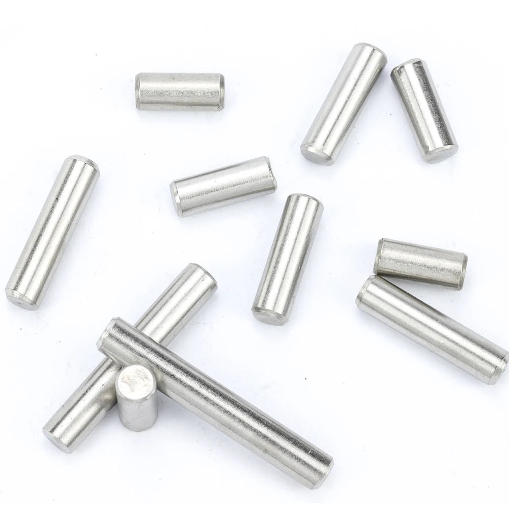 NINDEJIN 3-50pcs metal dowel pins stainless steel m2 m2.5 m3 m4 m5 m6 m8 m10 parallel pins solid cylinder lock pin GB119