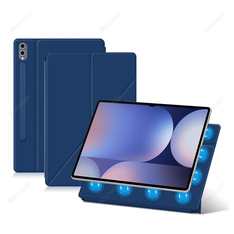 Magnetic Tablet Case For Samsung Galaxy Tab S10 FE Plus 13.1 2025 X620 X626b S10 S9 S8 S7Plus 12.4 11 S10 S9 S8 Ultra 14.6 Cover