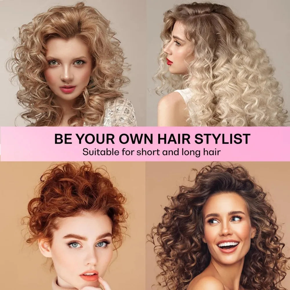 Heatless Curling Rod Headband Soft Hair Curlers No Heat Hair Rollers Lazy Silk Curls Sleeping Headband Ties Hair Styling Tools - KiwisLove