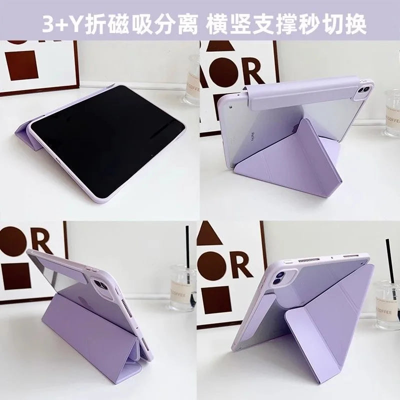 Case for 2025 iPad A16 11th Removable Magnet 2024 iPad Air11 13'' M3 M2 Pro11 M4 12.9 5th 6th Air4 5 7 8 9th 10th 10.2 9.7 10.5