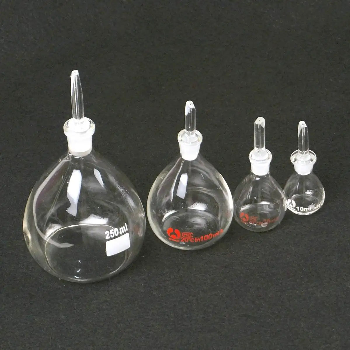 Capacity 5/10/25/50/100ml Borosilicate Glass Specific Gravity Bottle Pycnometer Class A Science Lab Medical - KiwisLove