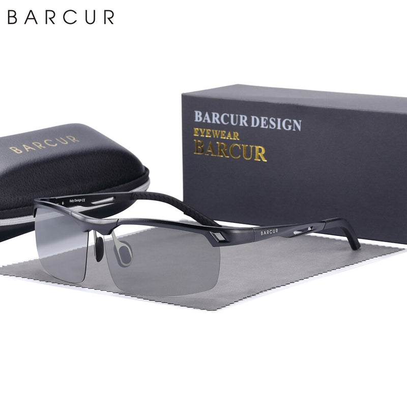 BARCUR Original Aluminium Mens Sunglasses Polarized UVA&B Protection Light Weight Sun Glasses for Man Women Sports Eyewear - KiwisLove