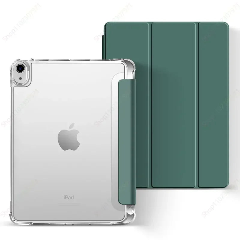 With Pencil Holder Case for iPad A16 2025 Pro11 M4 2024 Air11 M3 M2 iPad  Air5 4 10.9 10th 10.2 7 8 9th 5/6th 2017 2018 9.7 10.5