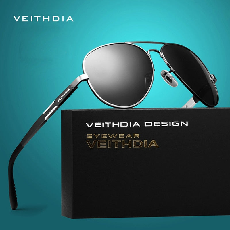 VEITHDIA Sunglasses Men Aluminum Fashion Outdoor Polarized UV400 Women Sun Glasses Accessories Eyewear Male For Female  6695 - KiwisLove