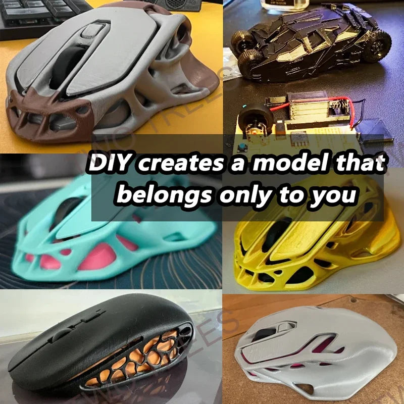 Bambu Lab 3D Printing DIY bamboo Bluetooth mouse kit 002 LED Lamp Wireless DIY Model Toy Gun Clock Components 3D Printer Parts