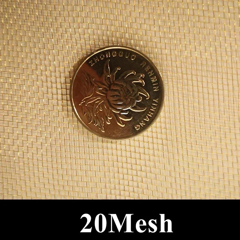 1pcs 20-200Mesh Brass Woven Wire Mesh Shielding Fabric 15x15/30x30/30x90cm Copper Wire Paint Filter Screen