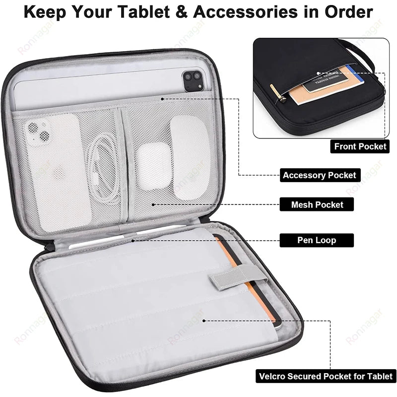 Tablet Sleeve Handbag Case for Lenovo Xiaoxin Pad 2024 11 Inch M11 Xiaoxin Pad10.6 Pro11.2 Plus 11.5 Lenovo Tab P11/P11Pro 2 Gen