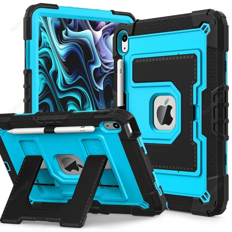 Kids Friendly Case for iPad A16 11th Gen 2025 iPad Air11 M2 M3 Air4 510.9 10th 9th 8 7 10.2 mini 6 7 Heavy Duty Protective Case