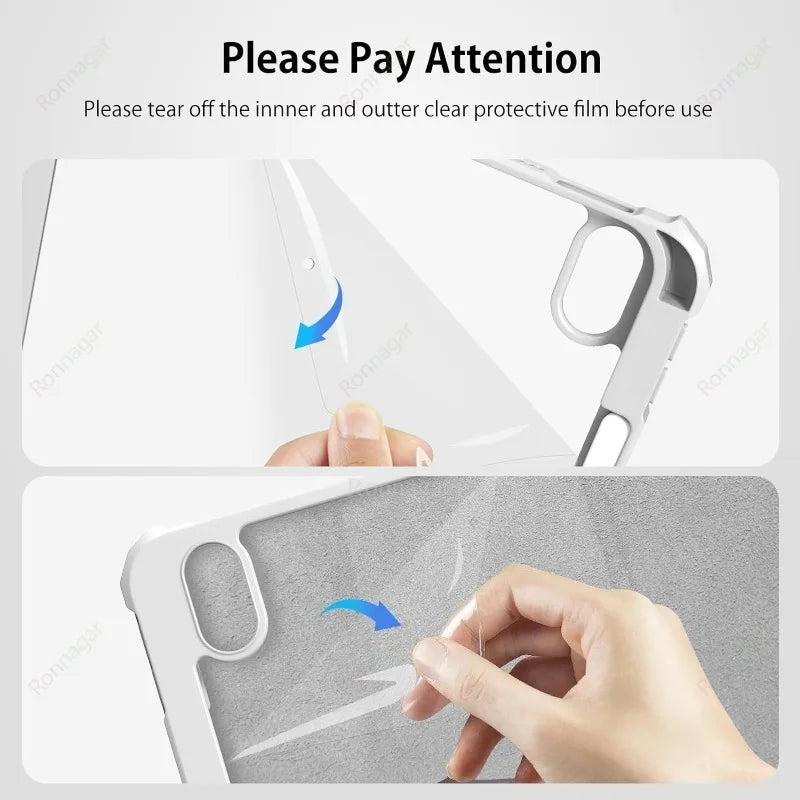 Y fold Butterfly Case for iPad (A16) 11th Gen 10th 10.2 9th 8th 7th Funda for iPad Air4 5 Air11 13 Pro11 13'' M4 Pro12.9 5th 6th