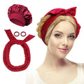 Sleeping Cap Heatless Curle Rod No Heat Ribbon Lazy Hair Curlers Headband Hair Rollers Sleeping Soft Headband Hair Styling Tools - KiwisLove