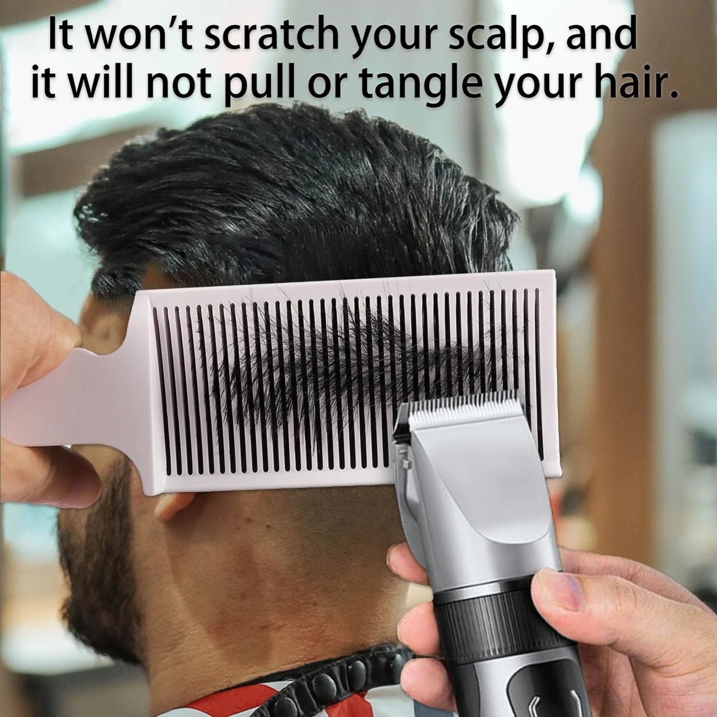 1/2/3Pcs Barber Hair Comb Kit Flat Top Hair Cutting Fading Stying Fade Comb  Men Fade Brush Salon Hair Tool Accessories - KiwisLove