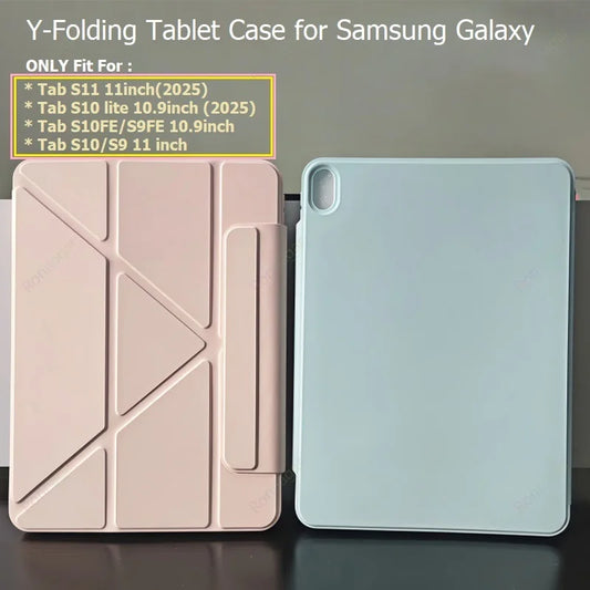 Smart Case for Galaxy Tab S11 2025 S10 Lite/S10 FE 10.9 Inch 5G SM-X736B/ SM-X730 for Samsung Tab S10 S9 Multi-Angle Funde Stand