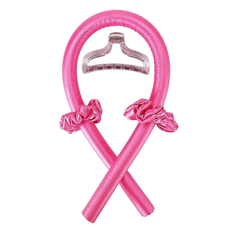 Heatless Curling Rod Headband No Heat Silk Curls Ribbon Hair Rollers Sleeping Soft Headband Lazy Hair Curlers Hair Styling Tools - KiwisLove