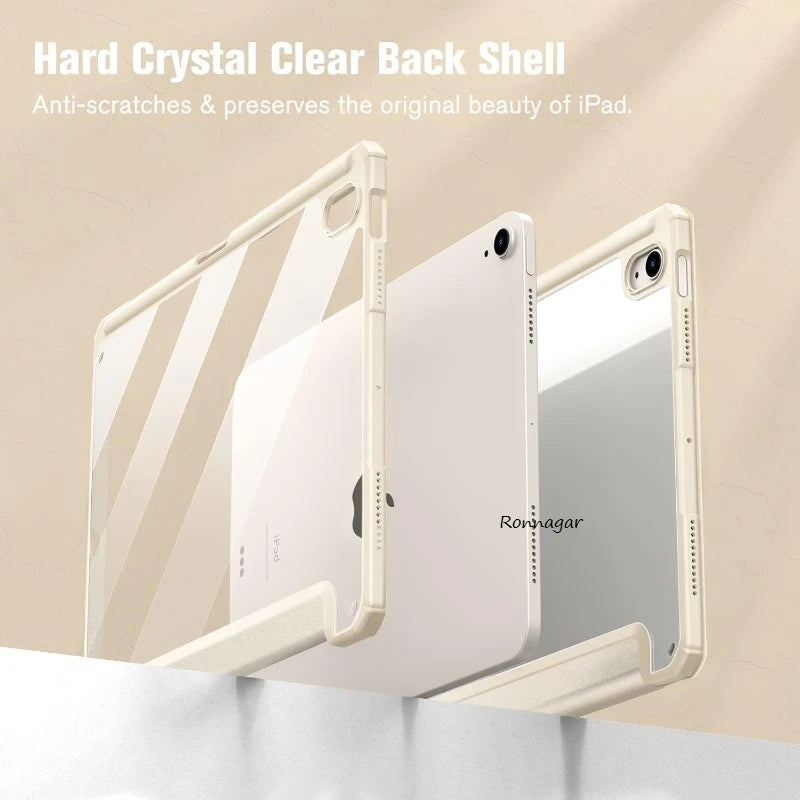 Case for iPad (A16) 11th/10th Gen (2025/2022) Air11 13 M2 M3 2024 Pro11 13 M4 9th 8 7 10.2 10.5 Air5 4 10.9 Auto Wake/Sleep Case