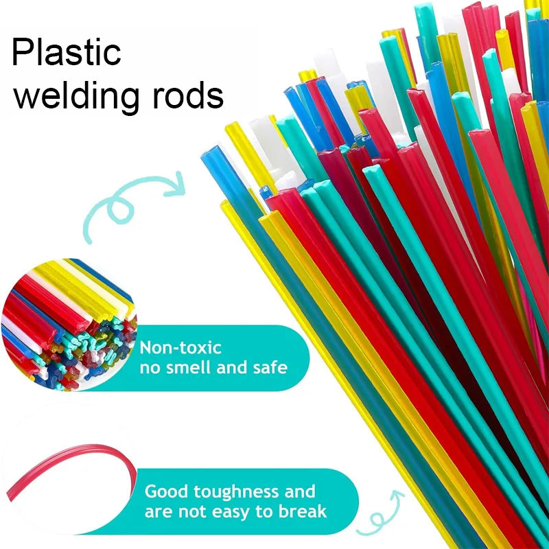25/50PCS Plastic welding rods ABS/PP/PVC/PE Welding Sticks 5x2mm for Plastic Welder guns Bumper Repair Welding Supplies ﻿