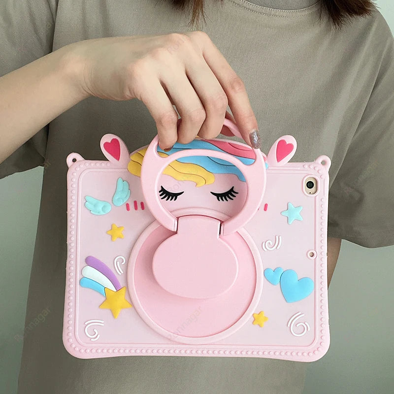 Cartoon Horse Case For iPad A16 2025 2024 Air11 M3 M2 Mini1 2 3 4 5 6 7 Pro11 M4 M2 9.7 10.2 10.9 iPad 6 7 8 9 10th iPad Air 4 5