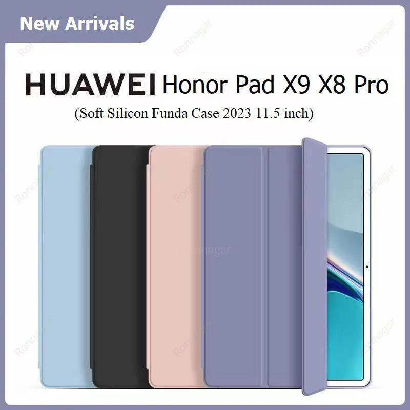 For Honor Pad X9 X8 Pro ELN-W09 11.5" Case Magnetic Smart Soft Back Tablet Funda Huawei Matepad 11.5 2023 MatePad Air 11.5 inch