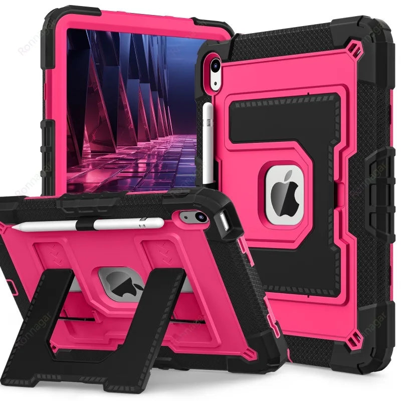 Kids Friendly Case for iPad A16 11th Gen 2025 iPad Air11 M2 M3 Air4 510.9 10th 9th 8 7 10.2 mini 6 7 Heavy Duty Protective Case