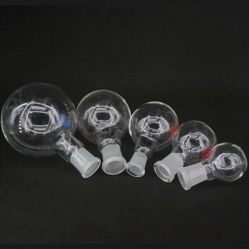 25ml 50ml Borosilicate Glass 14/23 19/26 24/29 One Mouth Short Neck Flat Bottom Flask Boiling For Lab - KiwisLove