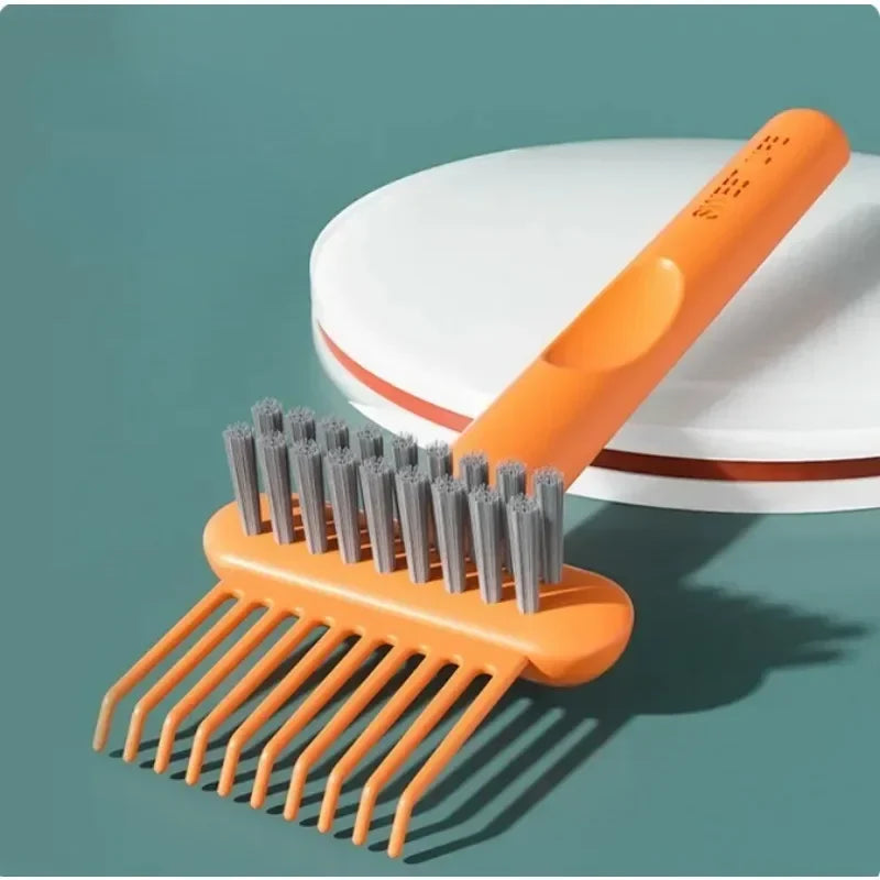 2In1 Comb Cleaning Brush Hairbrush Cleaner Rake Comb Embedded Tool Mini Hair Dirt Remover For Removing Hair Dust Home Salon Use - KiwisLove