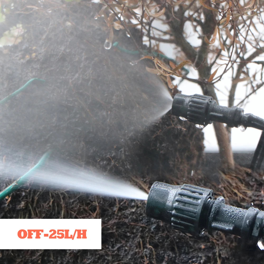 1/4" 4/7mm Adjustable Fine Atomization Sprayer 0-25L/H Misting Nozzle Connector Garden Irrigation Humidification Cooling Fitting